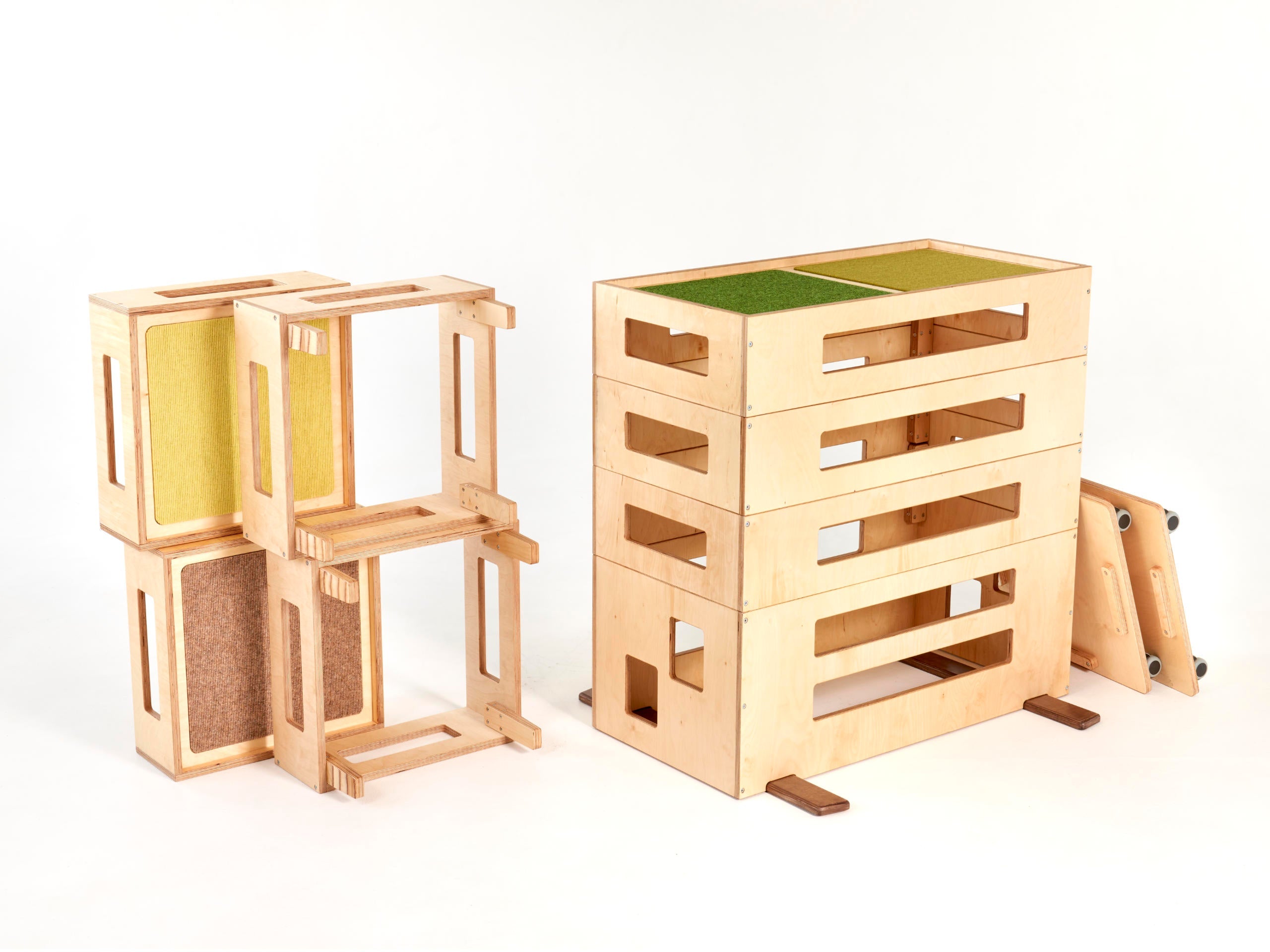 Bewegungsbaustelle - Modular, Stapelbar