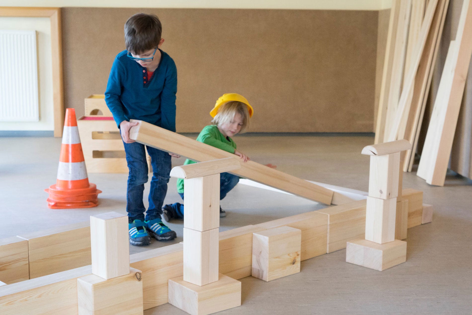 »Holz Bausteine Set, 43 teilig«