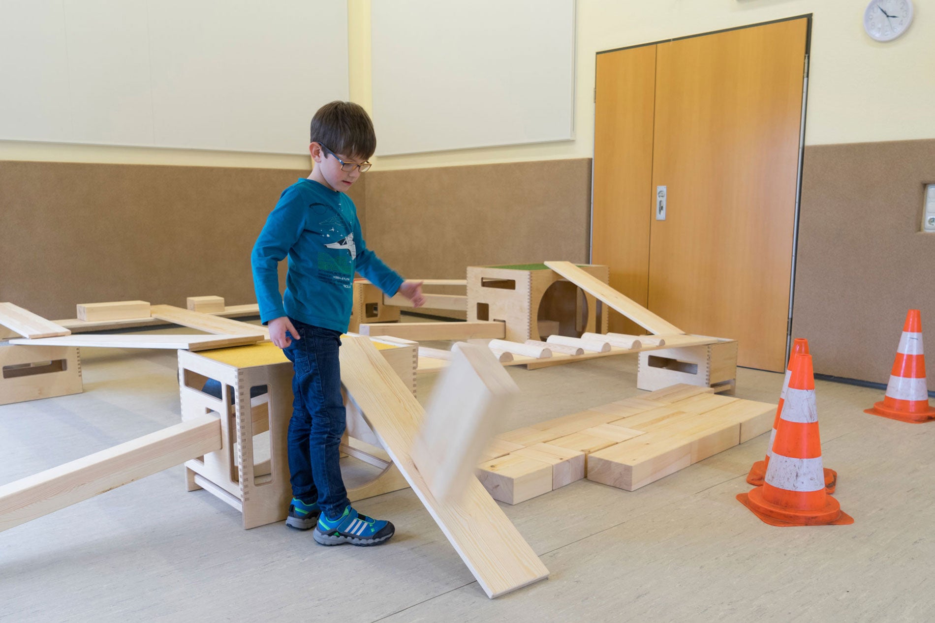 »Holz Bausteine Set, 43 teilig«